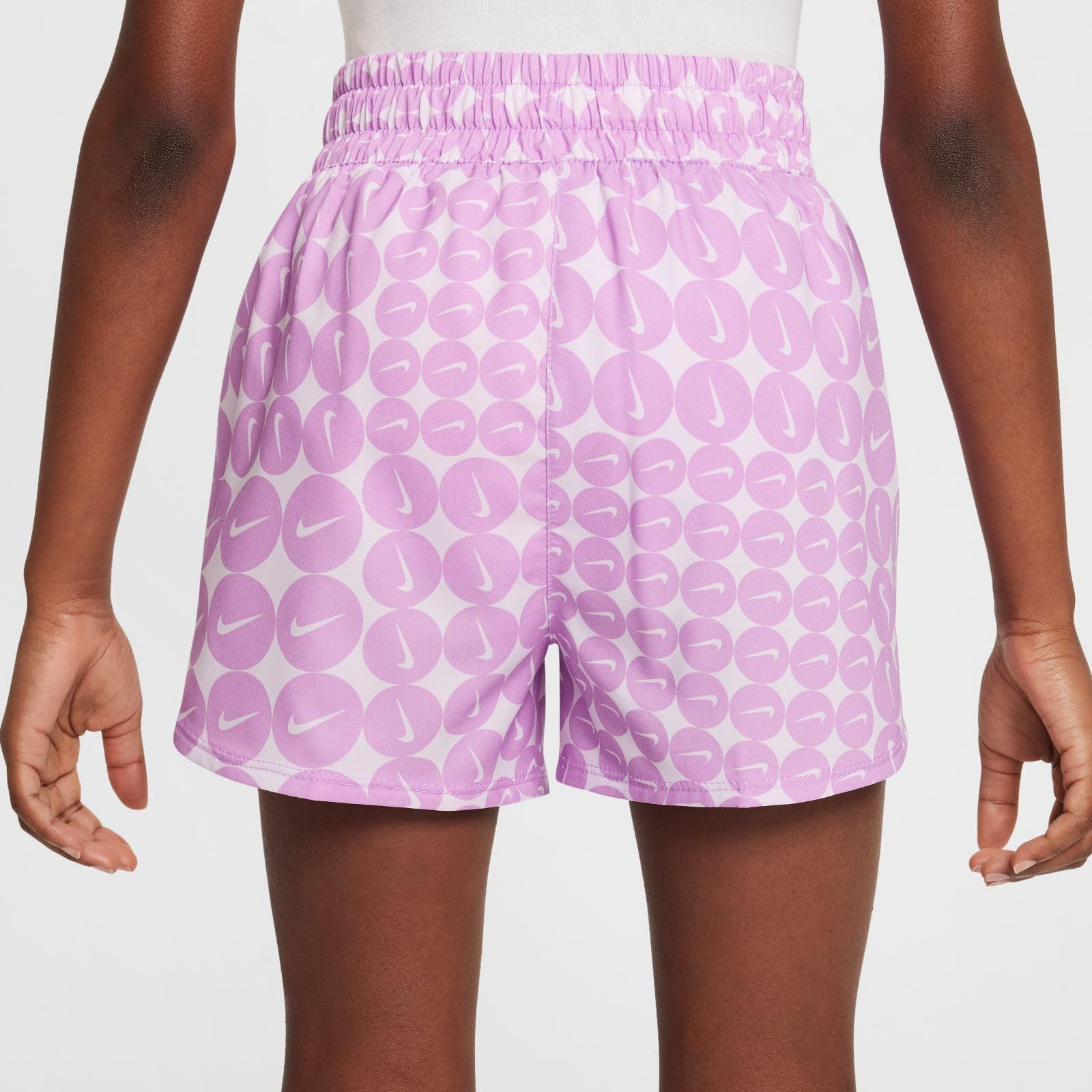NIKE One Webshorts Mit Hohem Bund Für Ältere Kinder (Mädchen) - Pantalones Cortos de Cintura Alta para niños Mayores (niñas) Niñas