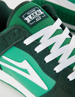 Lakai Telford Low Men's Skateboarding Shoes, Green Suede, 9.5