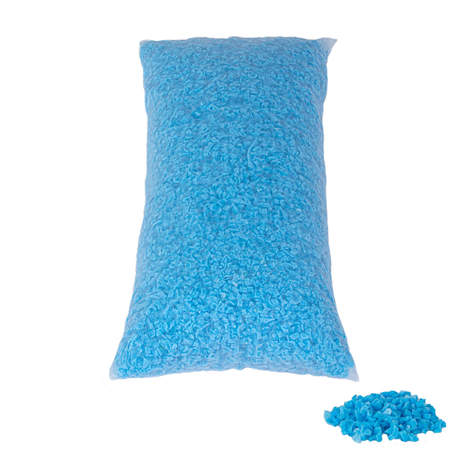 Molblly Bean Bag Filler Foam Premium Shredded Memory Foam Filling for Pillow Dog Beds Chairs Cushions and Arts Crafts, Added Gel Particles, Very Soft and Great for Stuffing (5 Pounds)