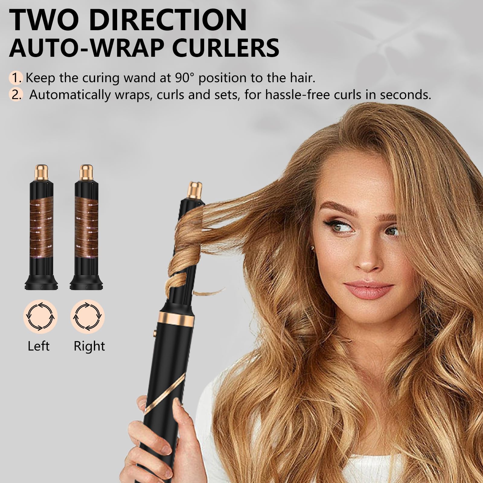 TANSHINE 5 w 1 zestaw do stylizacji włosów, lekki i składany, szczotka do suszarki z gorącym powietrzem, szczotka do suszarki z ciepłym powietrzem, Hot Air Thermal Blowout Dryer Brush