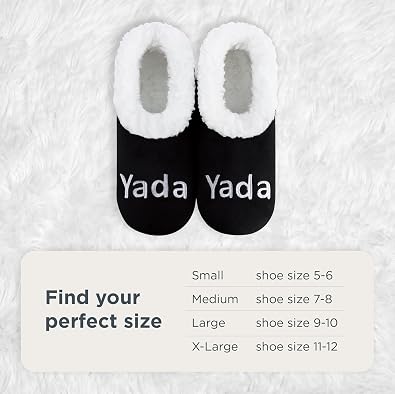 Snoozies Slipper Socks -Funny Quote