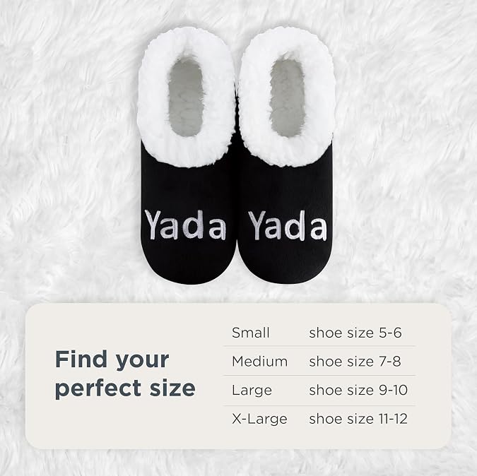 Snoozies Slipper Socks -Funny Quote