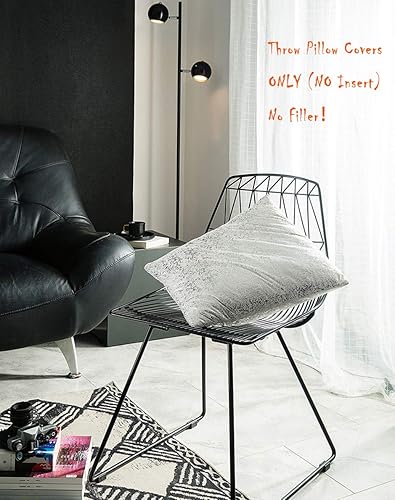 Miniatura 2 de Juego de 3 fundas de almohada decorativas brillantes de gamuza suaves, cuadradas, fundas de cojín de color sólido, fundas de almohada para sofá,