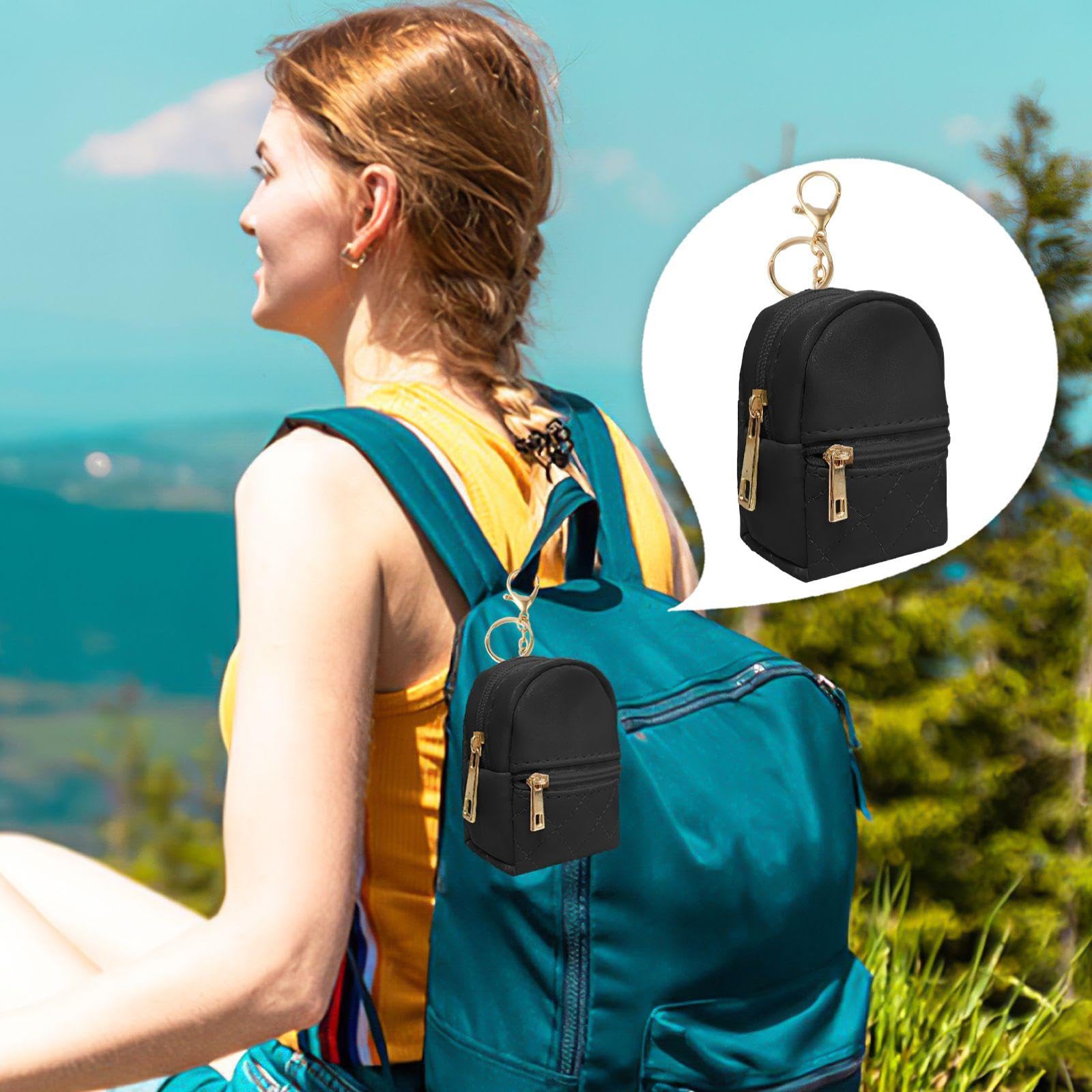 Torba na klucze 1 sztuka plecak, zabawna torba na klucze, kreatywna torba na klucze, urocza mini torba na klucze, torba do przechowywania szminki.