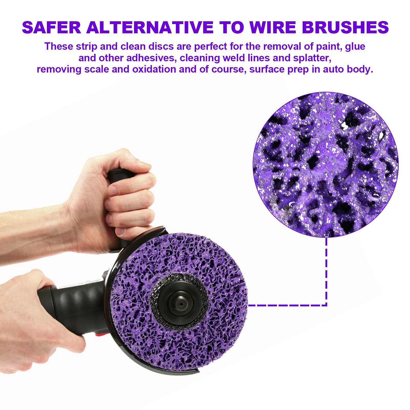 Dischi Abrasivi CSD 125mm Per Smerigliatrice - Set 6 Pezzi Per Rimozione Vernice E Ruggine - Foto 11