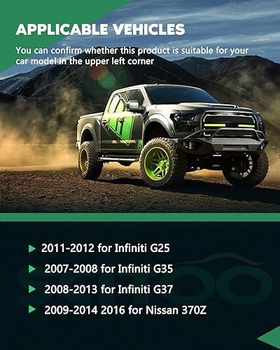 Miniatura 5 de SCITOO 1 sensor de velocidad de rueda ABS delantero izquierdo o derecho apto para 2011 2012 para Infiniti G25, 2007 2008 para Infiniti G35,