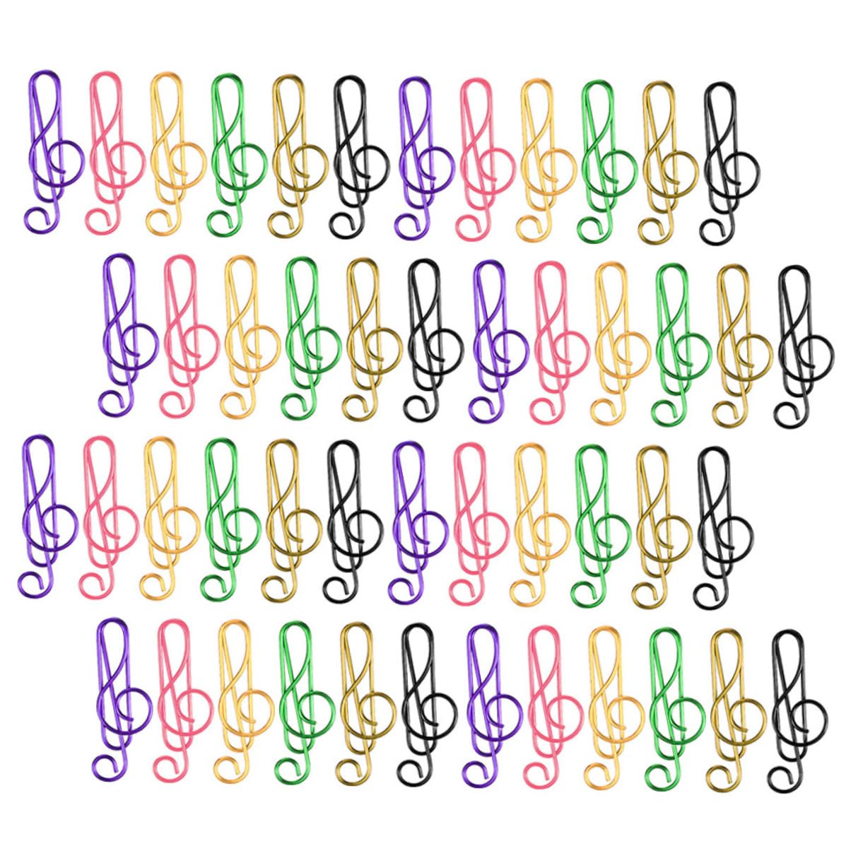 5 Sätze Bunte Musiknoten Büroklammern Teilig Kreative Und Dekorative Papierclips Aus Metall Für Büro Schule Und Basteln Organisieren Von Dokumenten Und Notizen 85 Stück * 5