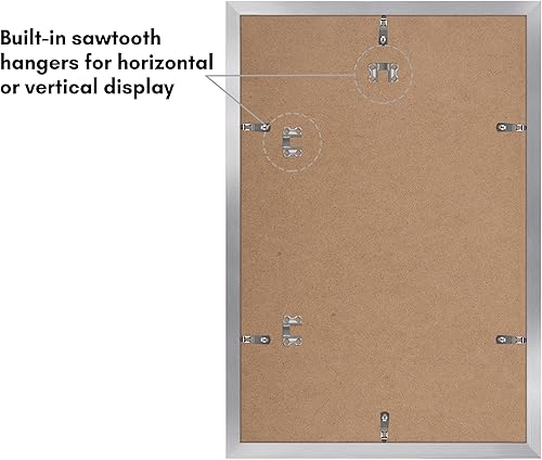 Vista 21 de Americanflat Portarretratos de 8 x 12 pulgadas con plexiglás pulido, juego de 2 portarretratos de 6 x 8 pulgadas con paspartú o para fotos de 8 x 12