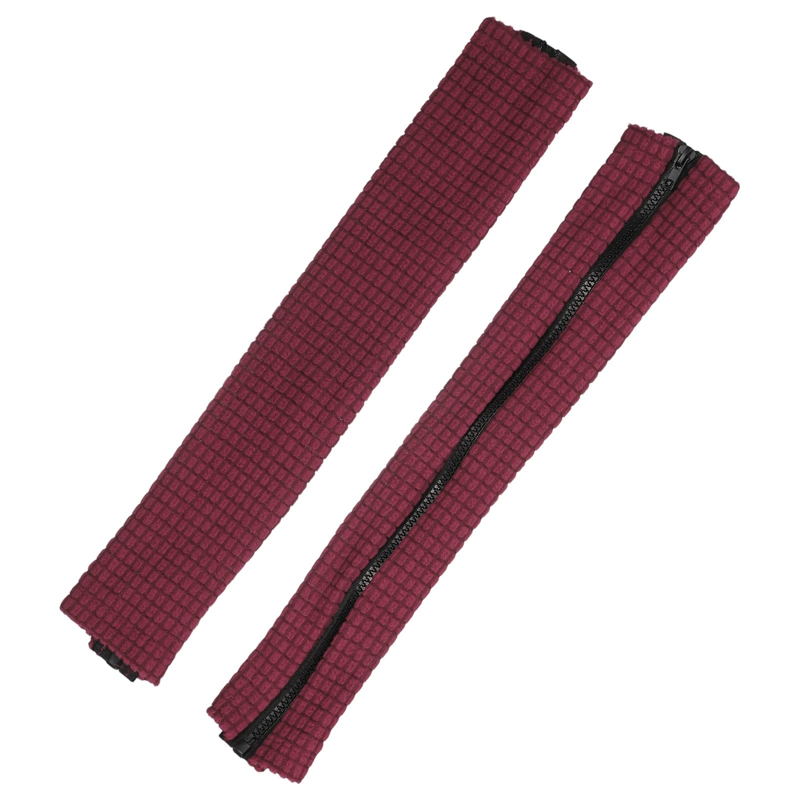 PATIKIL 55 x 11cm Office Chair Armrest Covers, 1 Pair Office Chair Arm Covers Computer Chairs Arm Rest Cover with Zipper Removable Rest Slipcover Hand Rest Protector, Burgundy