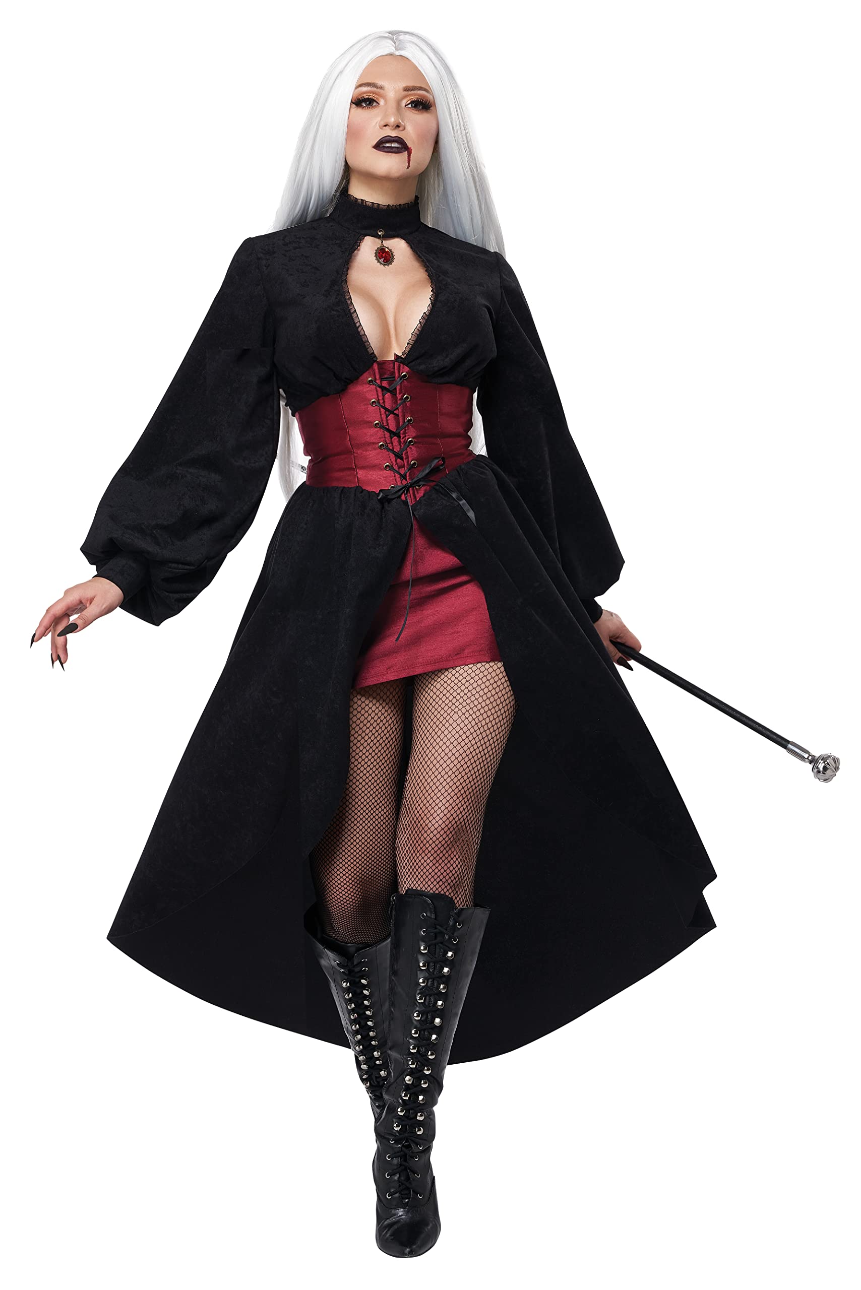 California Costumes, Vampire Corset Coat, Women's Costume, Black/Red,  X-Large : Amazon.ca: Clothing, Shoes \u0026 Accessories