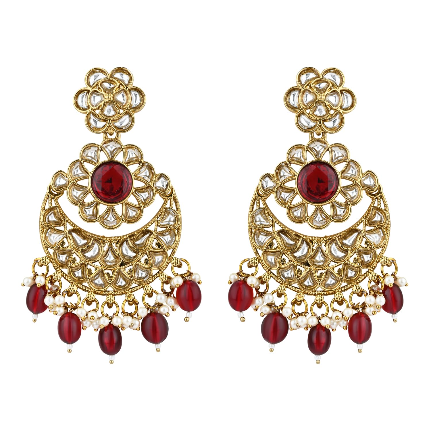 See full amazon price history chart for I Jewels Gold Plated Traditional Handcrafted Kundan Pearl Floral Design Earrings For Women/Girls (Maroon) I Jewels Gold Plated Traditional Handcrafted Kundan Pearl Floral Design Earrings For Women/Girls (Maroon) (B0CS5YHVYK) Amazon Price History, Amazon Price Tracker