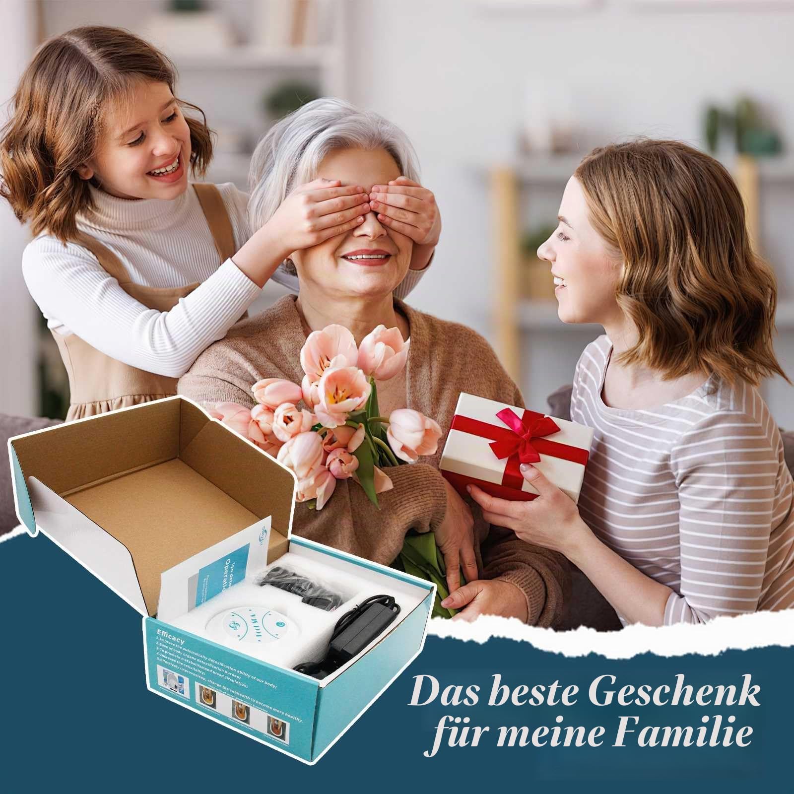 Ionisches Fußbad, Ionen Fussbad Detox, Elektrolyse Fußbad Set, tragbare Spa-Reinigungsmaschine für die Füße, mit Becken, Induktionsgerät, Tragbare Pedicure Foot Bathtub (Bassin*B)