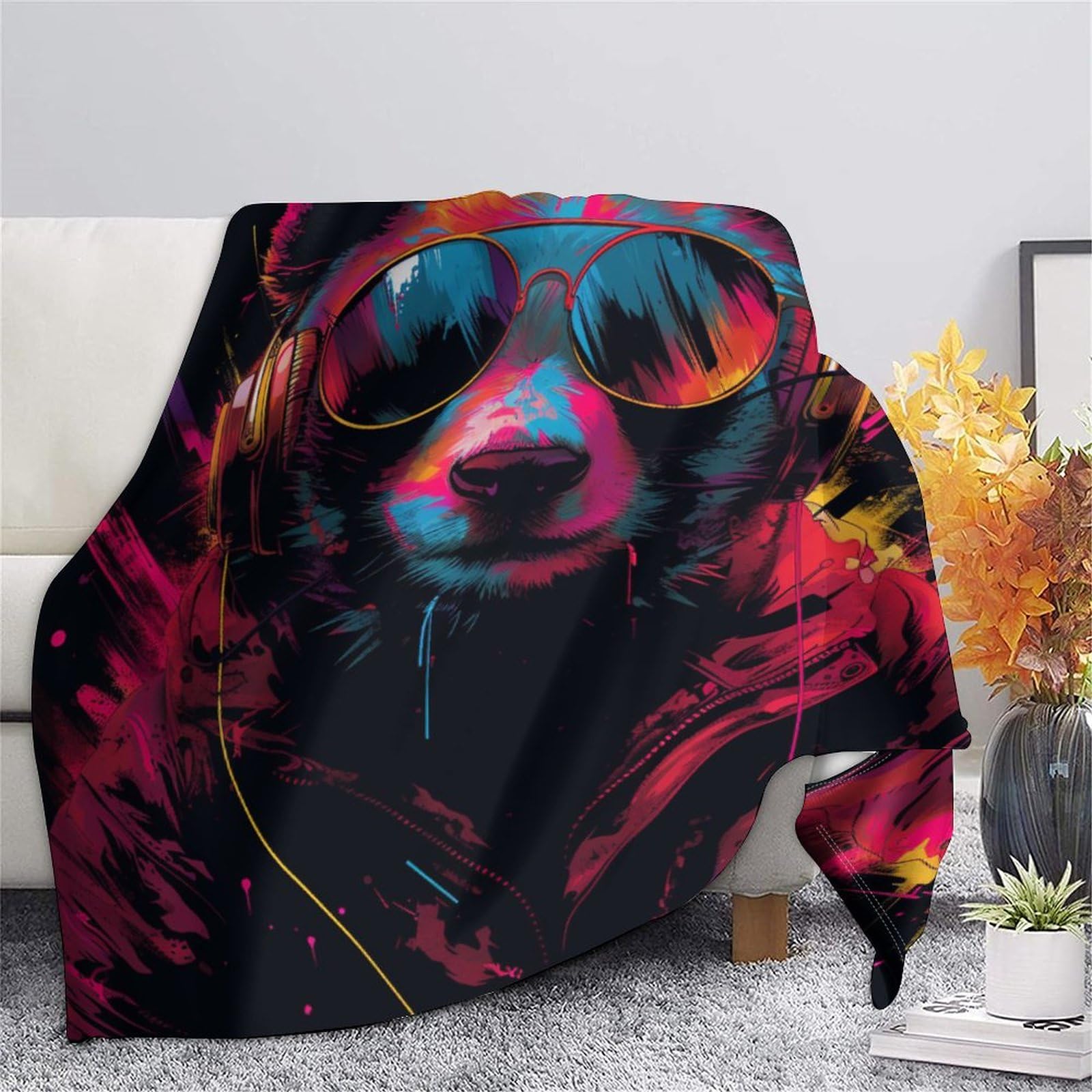 Coperta morbida in pile di flanella, con panda, regalo di compleanno per amici, famiglia, regalo di Natale per amici e partner, coperta natalizia per divano e letto, 180 x 200 cm