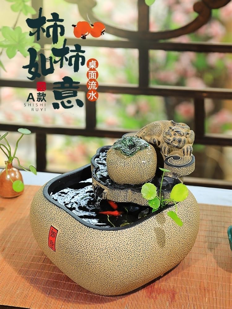 Cascada Interior Fuente de relajación sobremesa Estilo Chino con decoración Agua Corriente