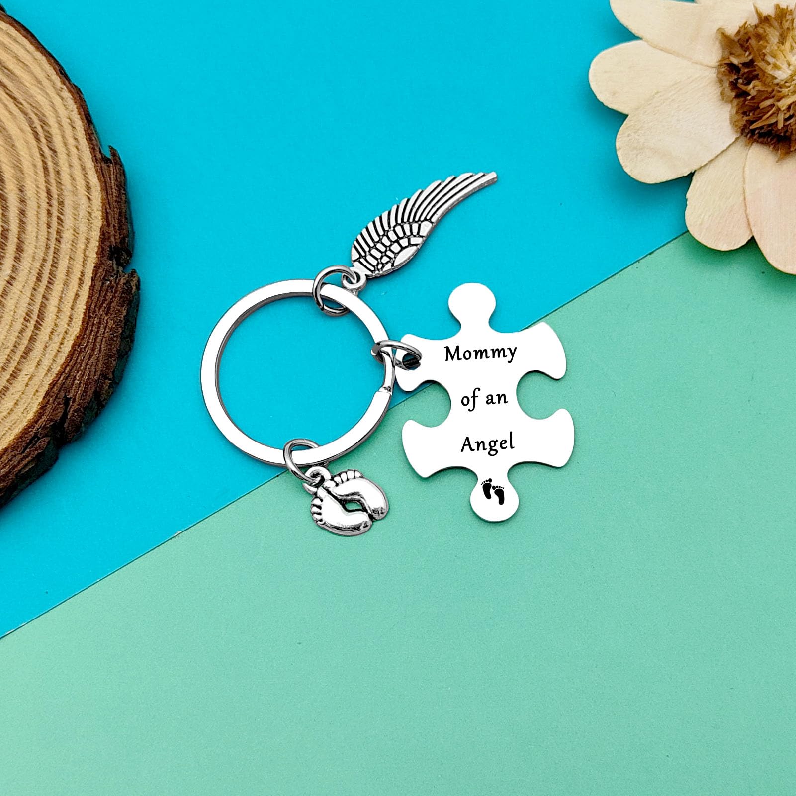 Dabihu Loss Memorial Keychain Loss of Baby Memorial Gift Sympathy Gift for Infant Lost Pregnancy Baby Miscarriage Jewelry Remembrance Grieving Gifts Sympathy Gifts for Parent Miscarriage Keepsake