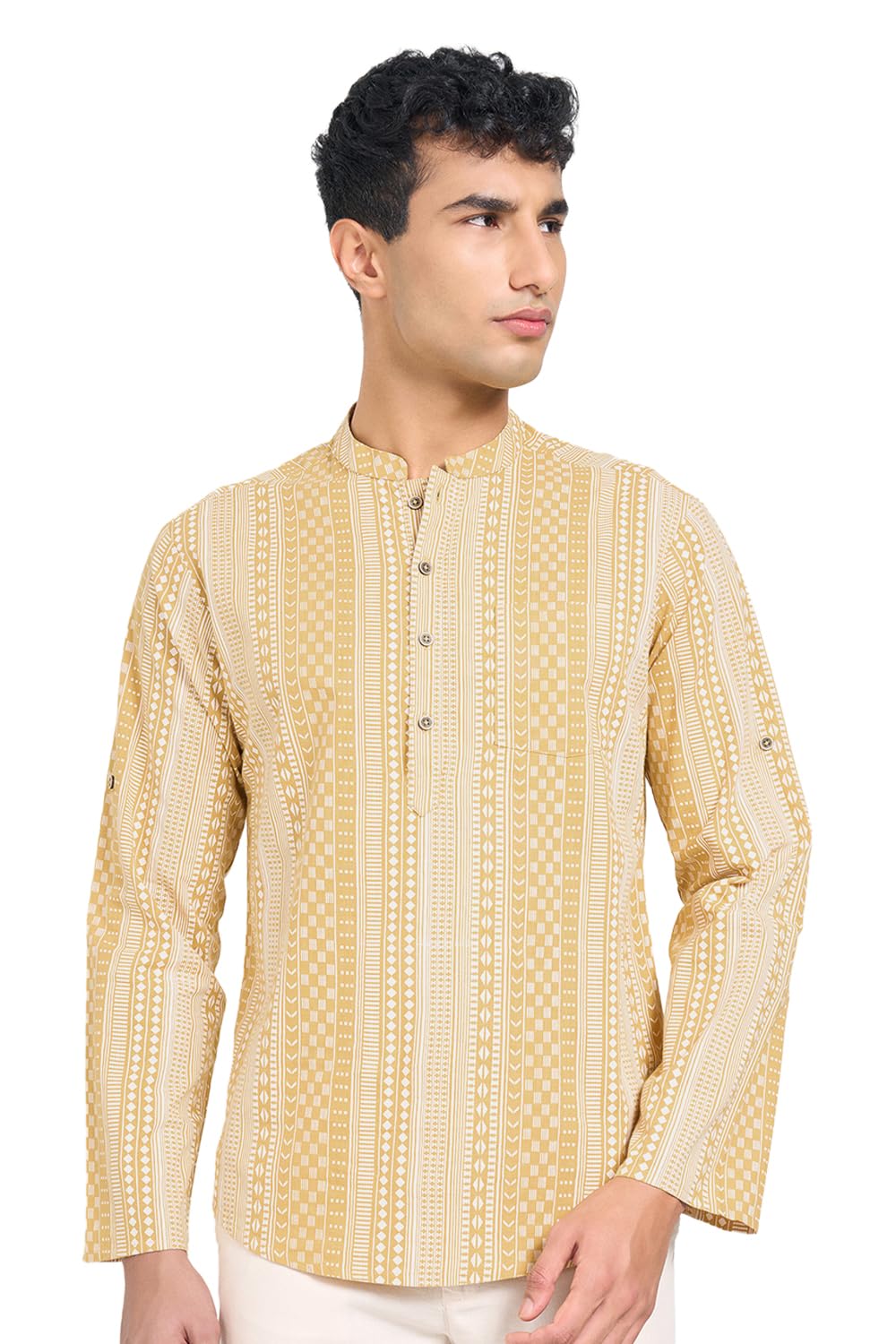 indus route by pantaloons Men's Cotton Regular Kurta-picture-46