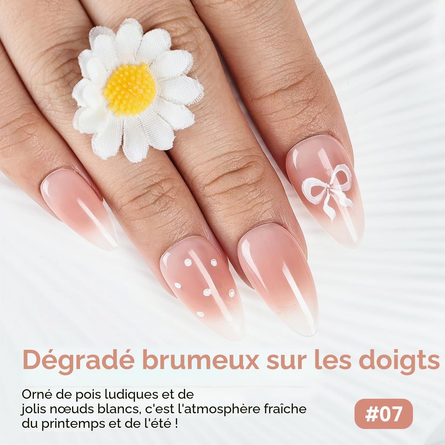 JODSONE 6 Couleurs Pat Painting Gel Dégradé Vernis à Ongles Set Gel de Peinture avec Stylet Manucure et 50 Éponges à Dégradé