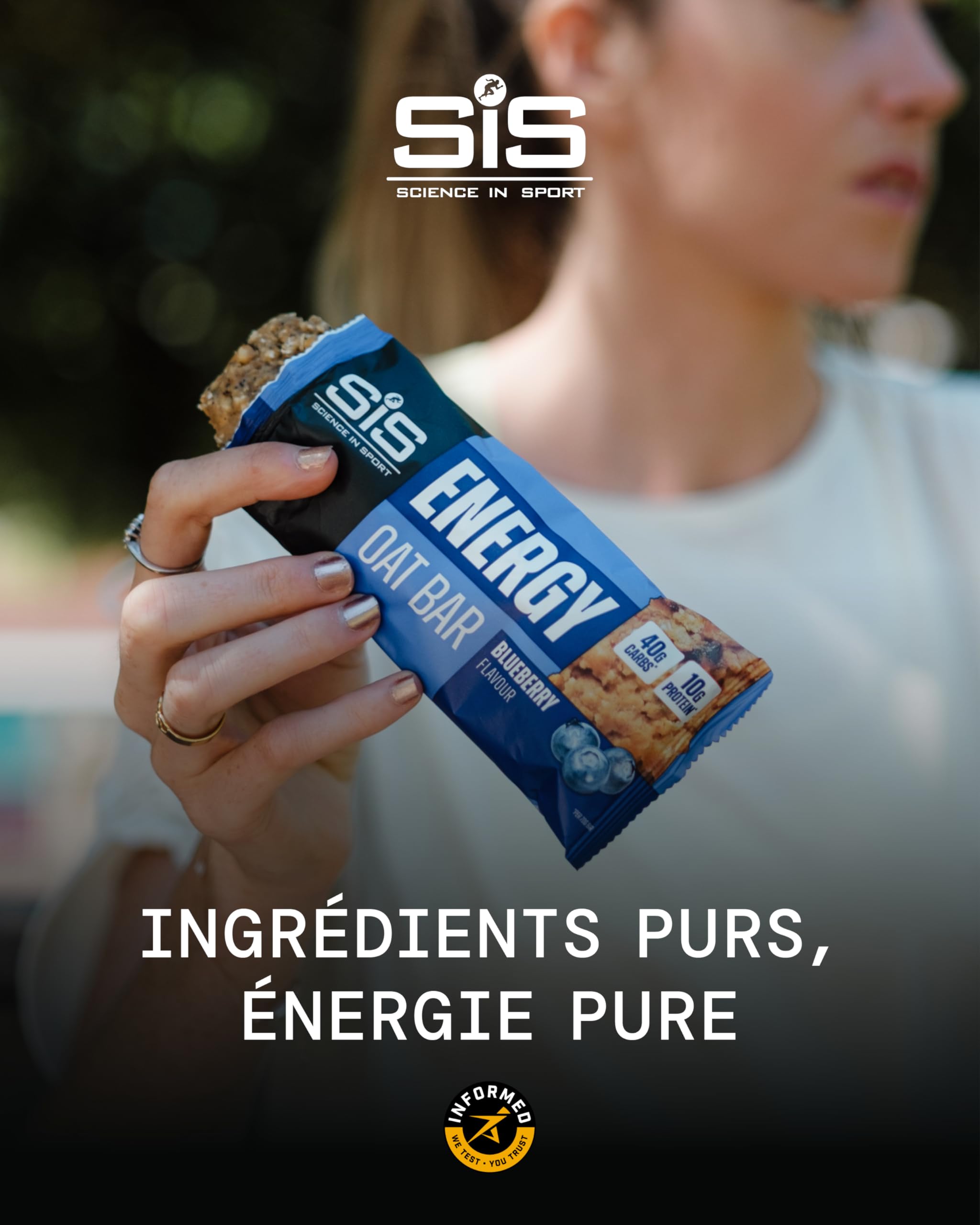 Science in Sport Barretta Energetica all’Avena 70g 12 Pezzi Mirtillo – Con 40g di carboidrati e 10g di proteine, snack gustoso per l’allenamento