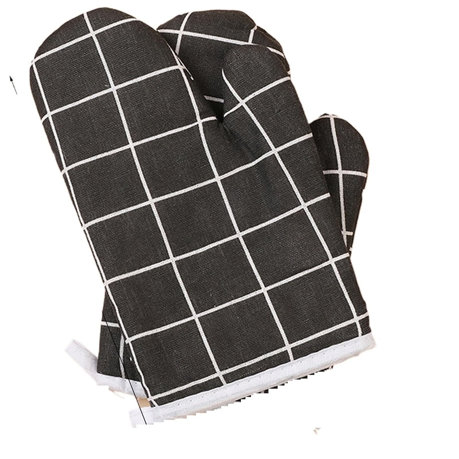MRKU Baking Mitts Cooking oven gloves 1pcs Kitchen Microwave High Temperature Resistant And Insulated