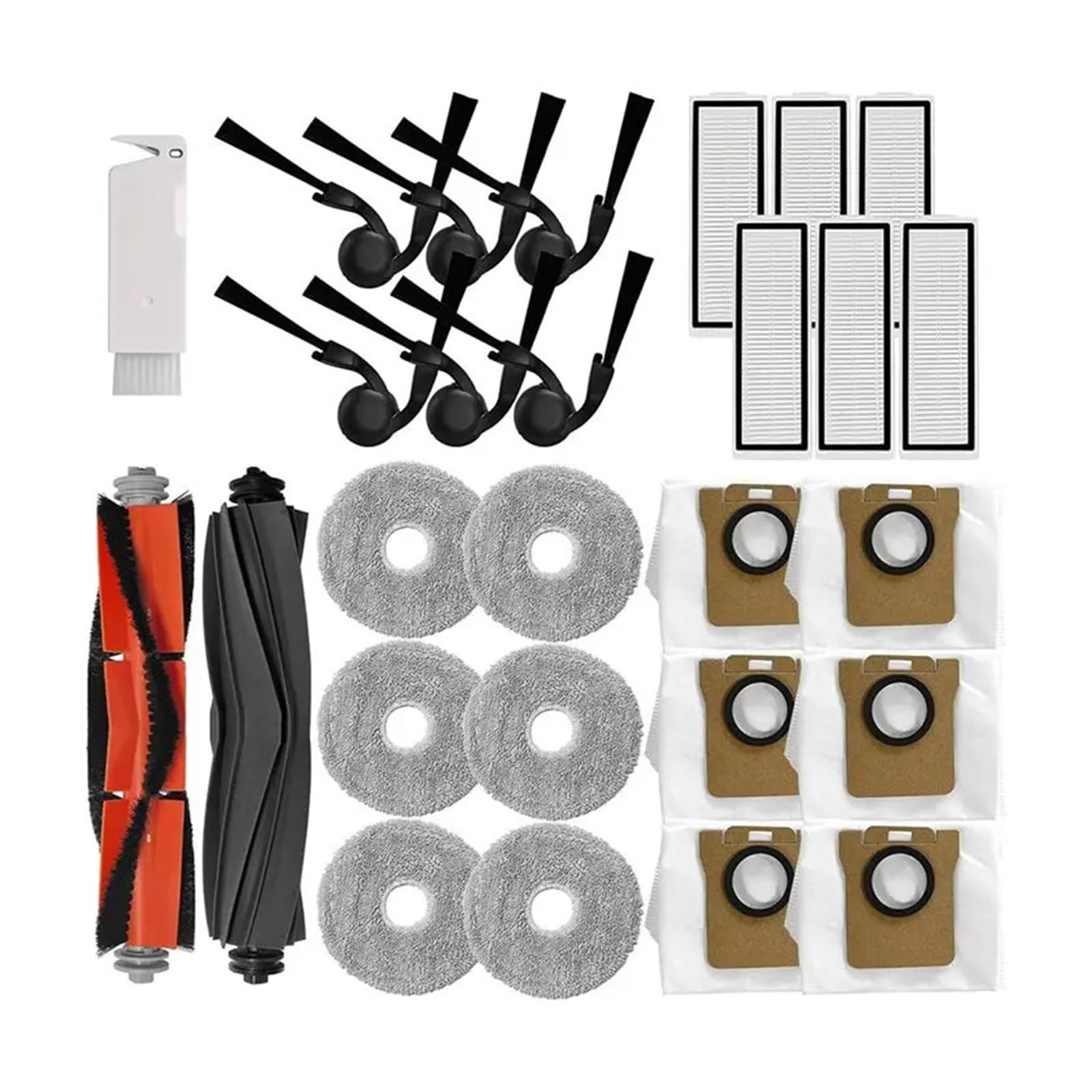 Generisch 5-teiliges Bürstenfilterbeutel-Set, kompatibel for Xiaomi