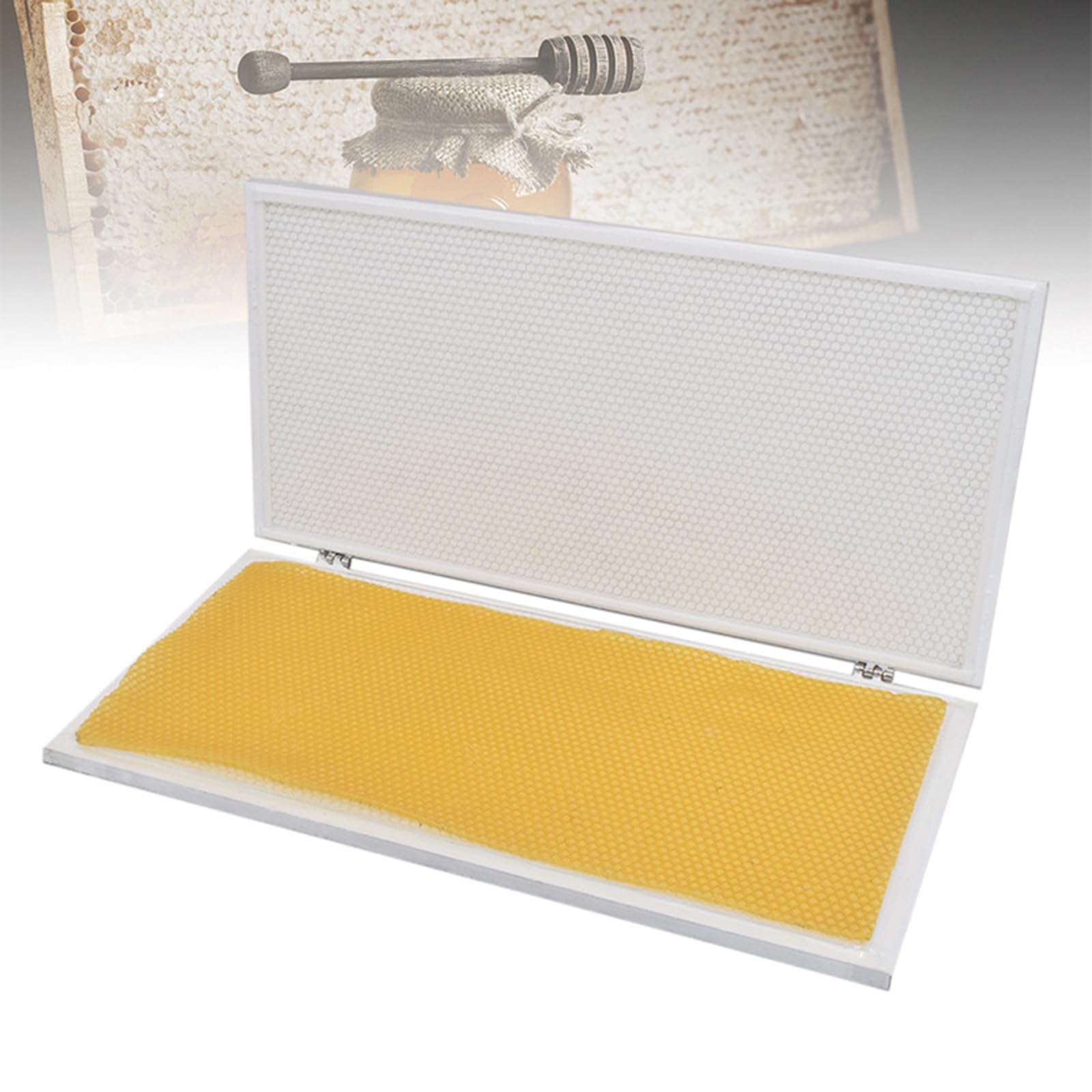Bienenwachs-Mittelwandmaschine, Silikon-Bienenwachs-Prägeform, Wabendurchmesser: 41,5 X 19,5 cm, Einfaches Entformen, Imkereibedarf