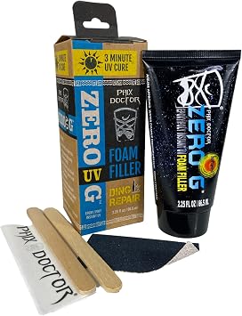 Phix Doctor Zero G UV Foam Filler Epoxy/Poly Surfboard Repair Kit