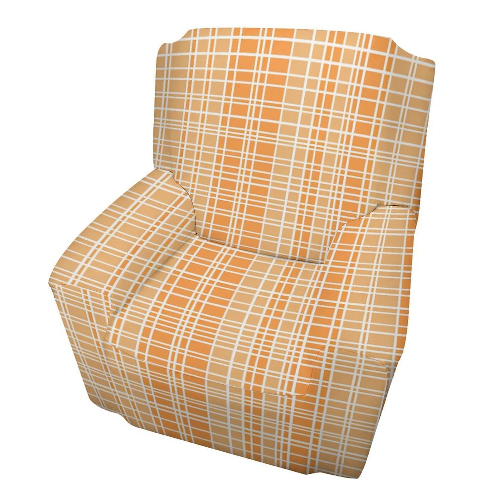 Fekiloot Style Orange And White Plaid Couch Cover Sofa Cover Sofa Slipcover