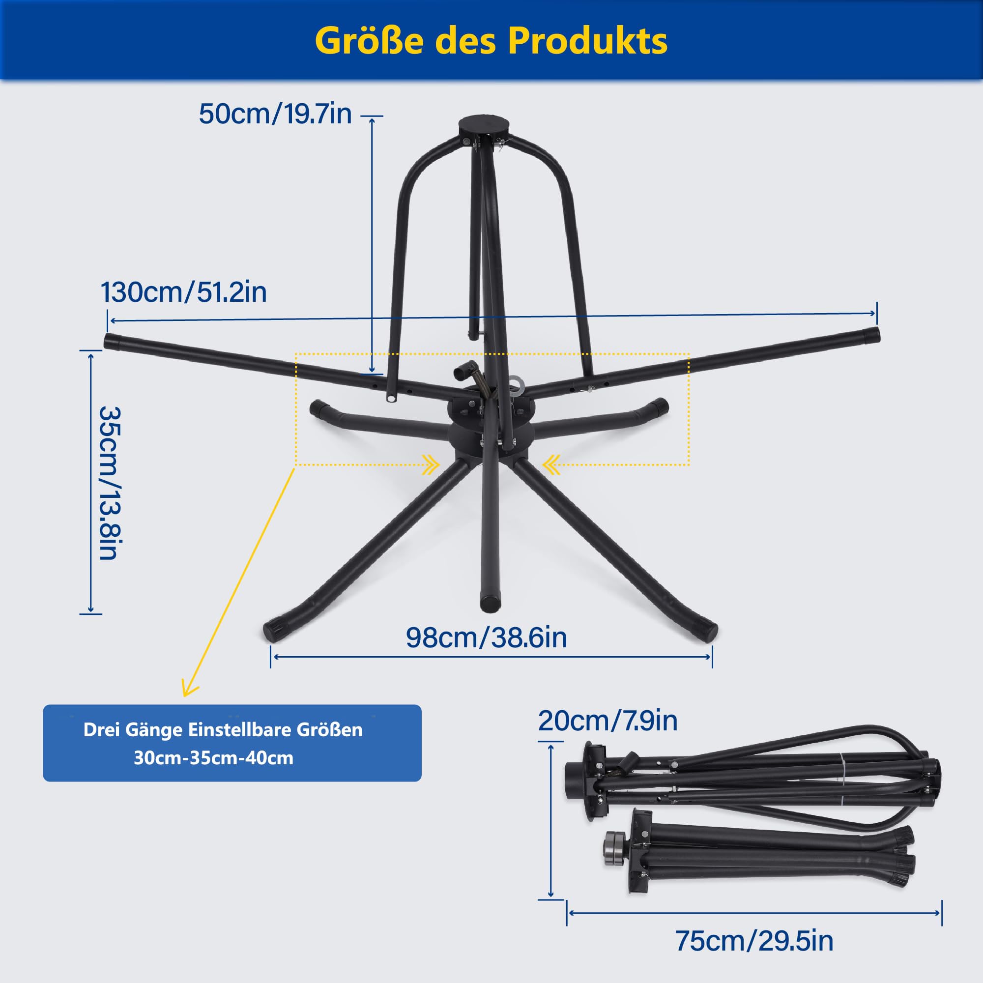 Kabelabroller für Fußbodenheizung Rohr Max 300kg Tragkraft 600m Rollenlänge Rohrhaspel Abroller mit Aufbewahrungstasche für Rohre 16-32 mm