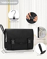 Vista 3 de Relavel Neceser colgante para viajar, 01 Negro, L