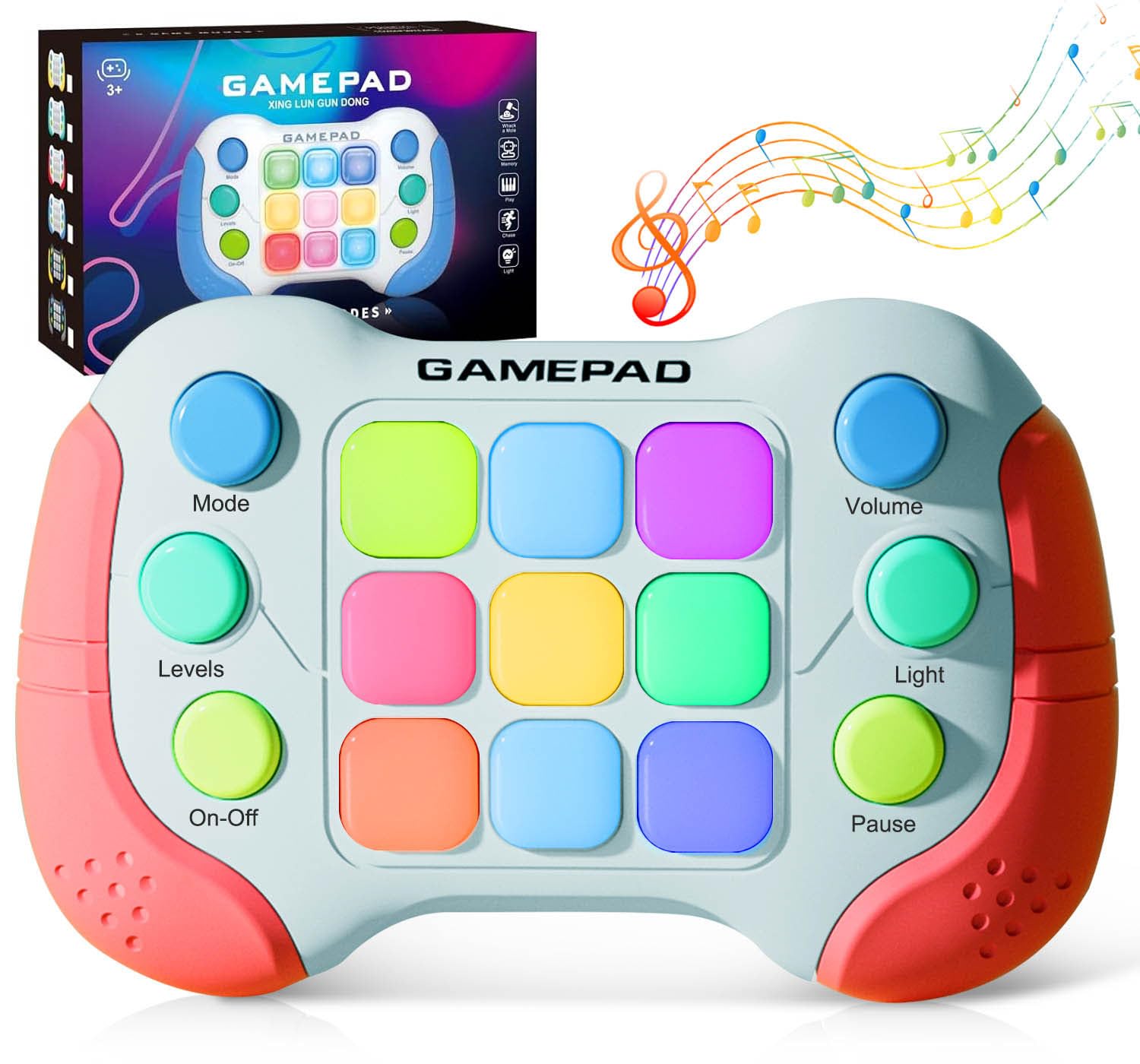 YouJabz Electric Handheld Game Console Toys for Ages 8-13, Portable Quick Push Game Fidget Toys, Sensory Toy Travel Games Controller for Kids Teen