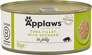 Applaws Premium Natural Katzennassfutter, Thunfisch mit Seetang in Gelee 70g Dose (24x70g) product image