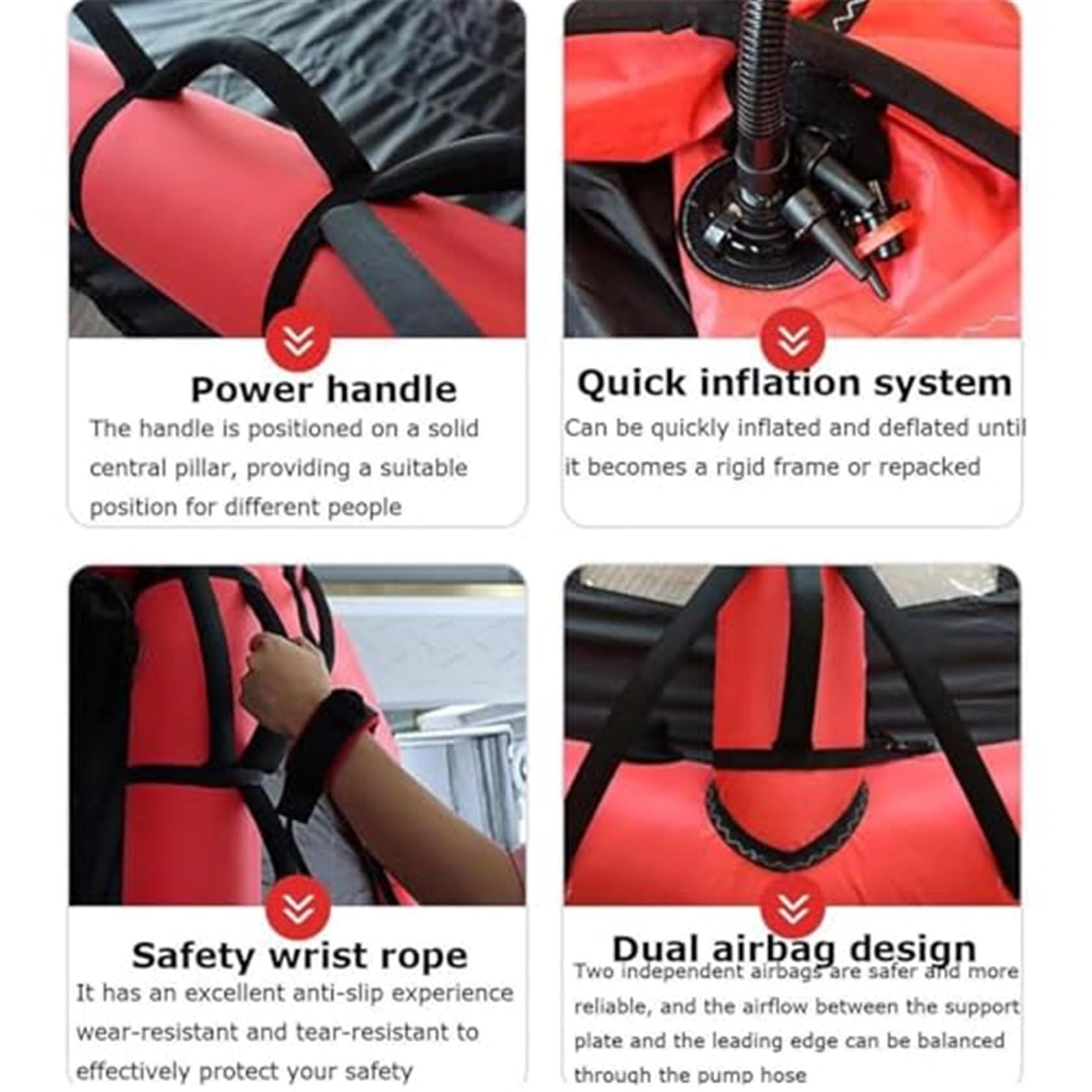 Tavola gonfiabile aliscafo per windsurf e kitesurf, design leggero con finestra, ideale per gli appassionati di sport acquatici all'aperto