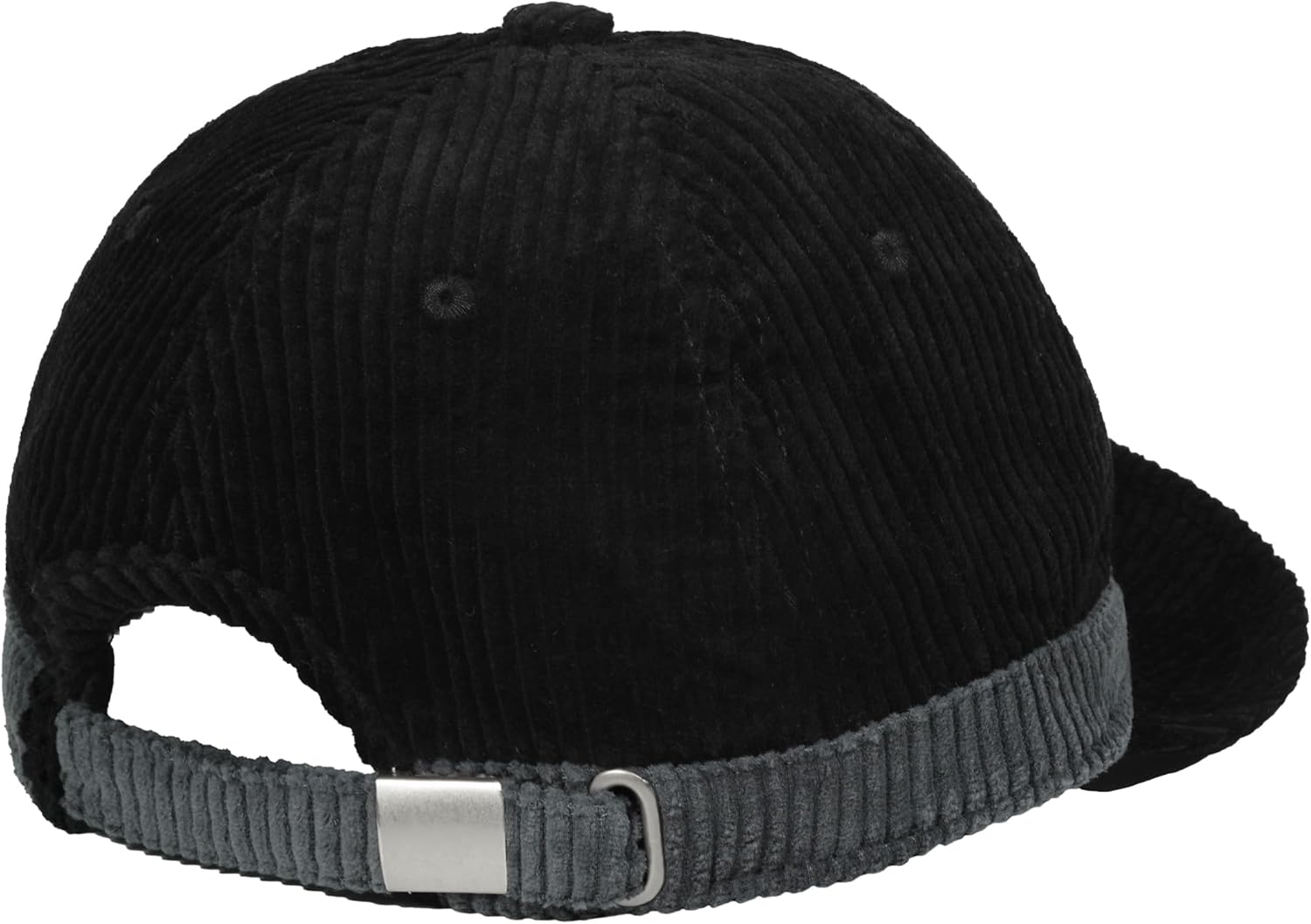 Clakllie Vintage Short Brim Hats for Men Stylish 6 Panel Corduroy Hat Baseball Cap Unstructured Dad Snapback Hat Hip Hop Cap - Image 7