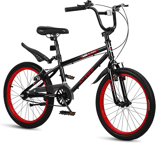 Miniatura 9 de Bicicleta infantil de 20 pulgadas para niños de 7 a 12 años, estilo BMX, bicicletas ligeras para niños, bicicletas para niños con frenos delanteros