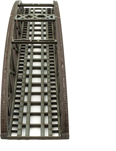 War World Scenics - Puente de cuerda de arco de MDF de calibre N de una sola vía, 7.874 in (elige color) - Escala de modelado ferroviario Modelo