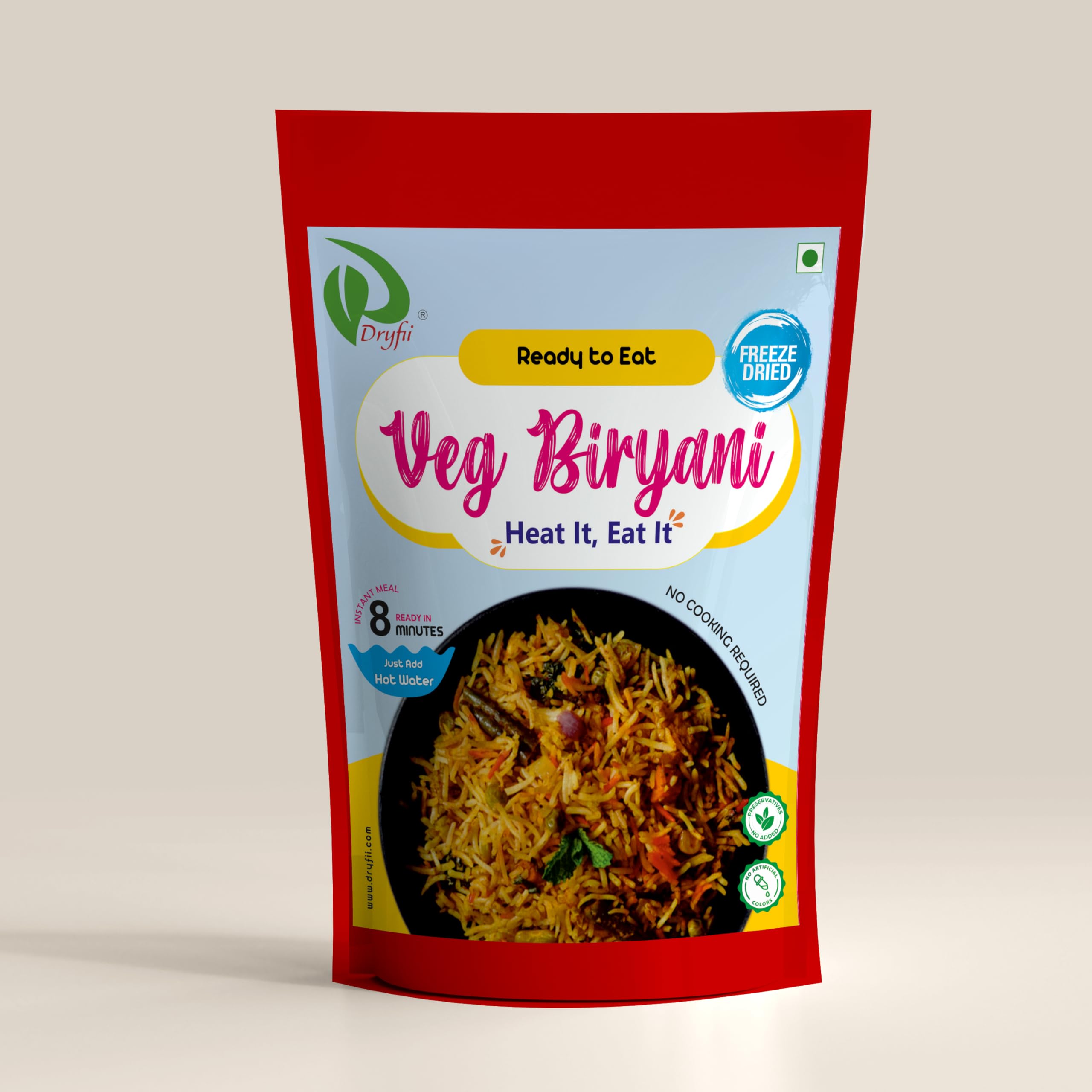 Dryfii Ready-to-Eat-Food | Instant Meal | 2 Servings | Freeze Dried | Rehydrated Weight (Biryani) (B0CP96GJTF) Amazon Price History, Amazon Price Tracker