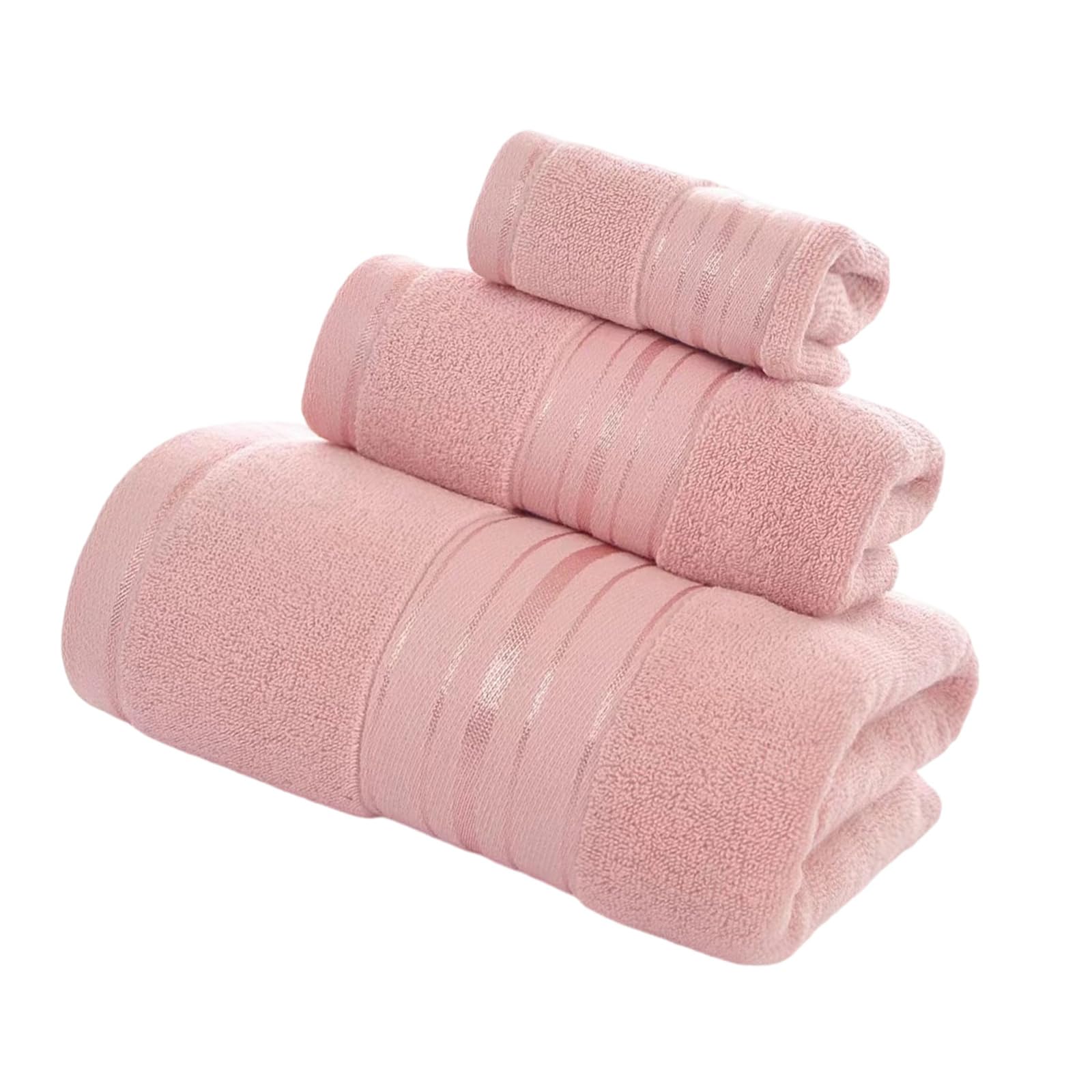 Kaeltsyn Super Large Bath Towel with Matching Hand Towel and Washcloth Set Cotton Gentle on Skin Absorbent Towels for Bathroom Soft Cotton Towels