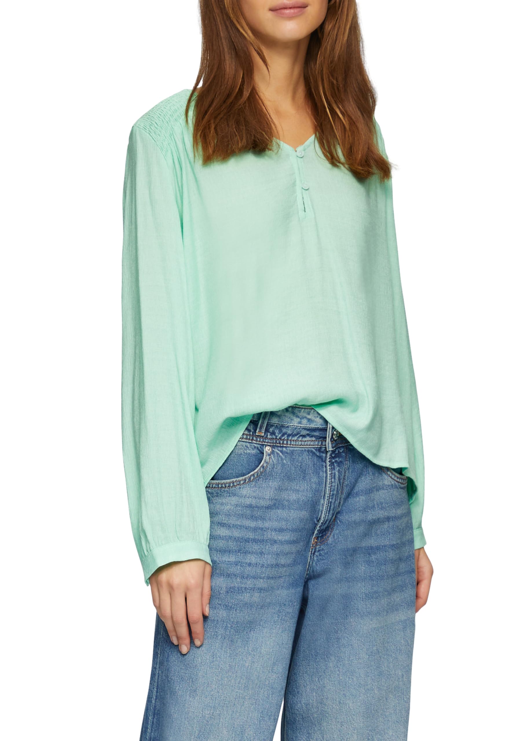 s.Oliver Long Sleeve Blouse with V-Neck, 6505, 10
