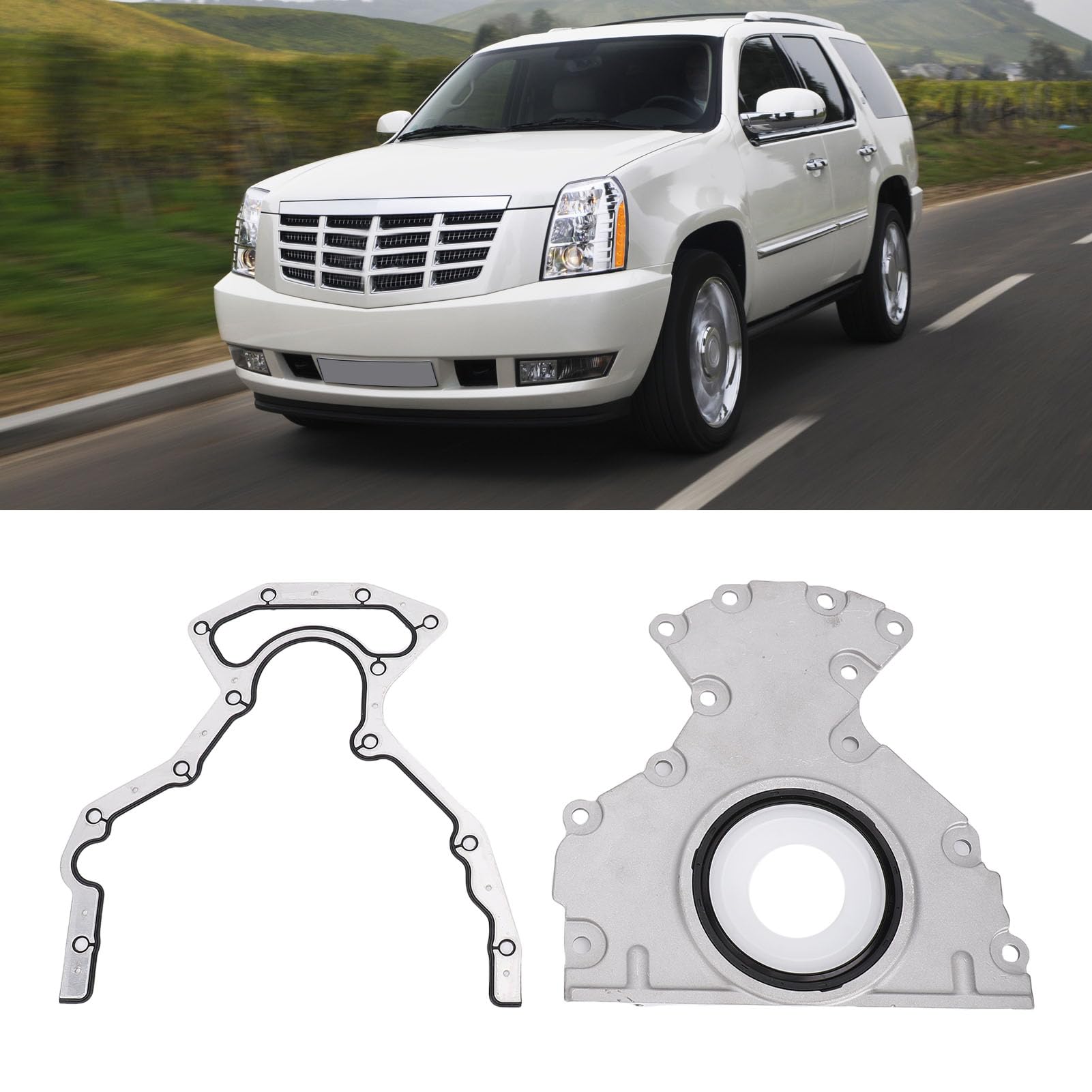 Kit copertura principale posteriore con guarnizione e bulloni per perdite di olio motore V8 4 8L 5 3L 6 0L 6 2L e garanzia di sostituzione delle prestazioni per CTS V e altro