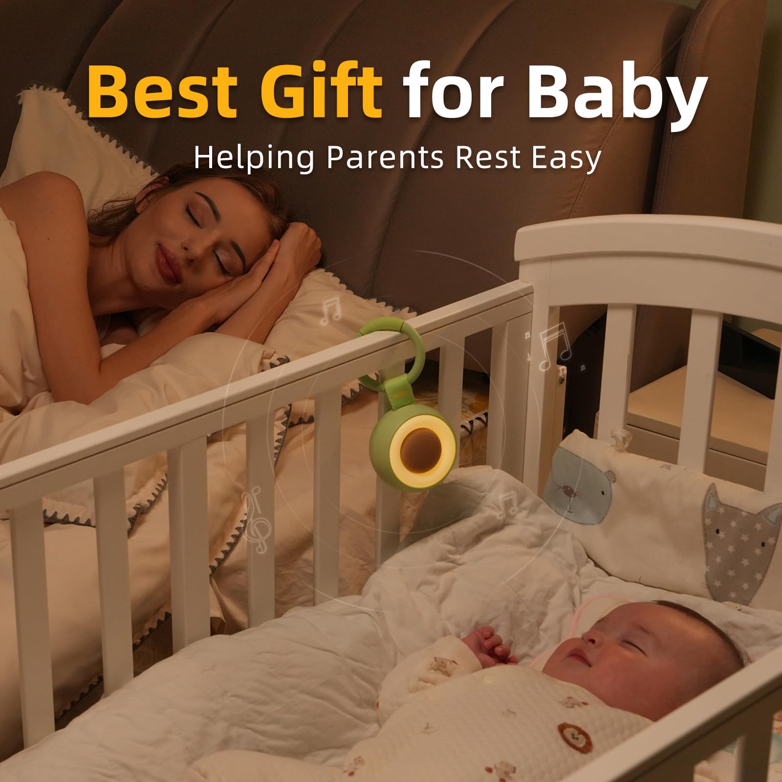 alilo Tétine de poche | Machine sonore portable pour bébés et enfants | Veilleuse | 30 sons apaisants | Voyage | Bruit blanc | Minuteur | Fonction mémoire | Sommeil | Shush | Fête prénatale | Cadeau