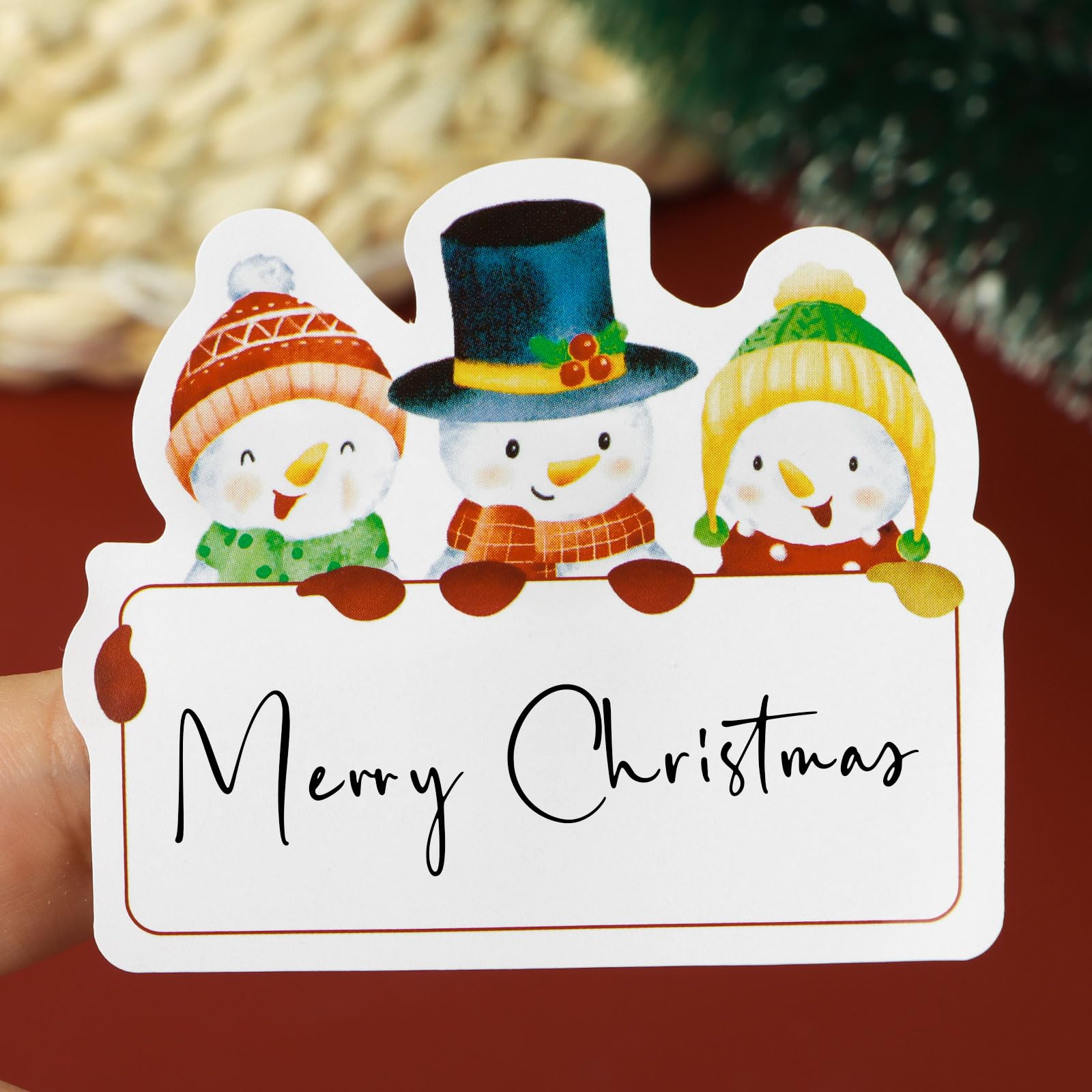 120 Autocollants "Joyeux Noël" – Motifs Père Noël, Renne, Bonhomme De Neige – Pour Décorer Cadeaux, Cartes, Enveloppes – Papier Qualité