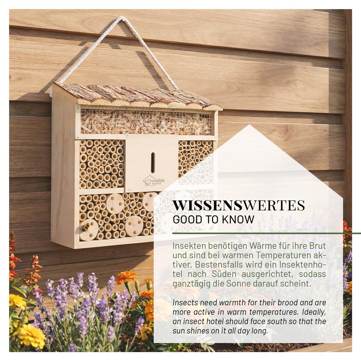 Insectenhotel deluxe XL | VLINDERS, BIJEN EN ANDERE INSECTEN | Hortus Vitalis - de levendige tuin
