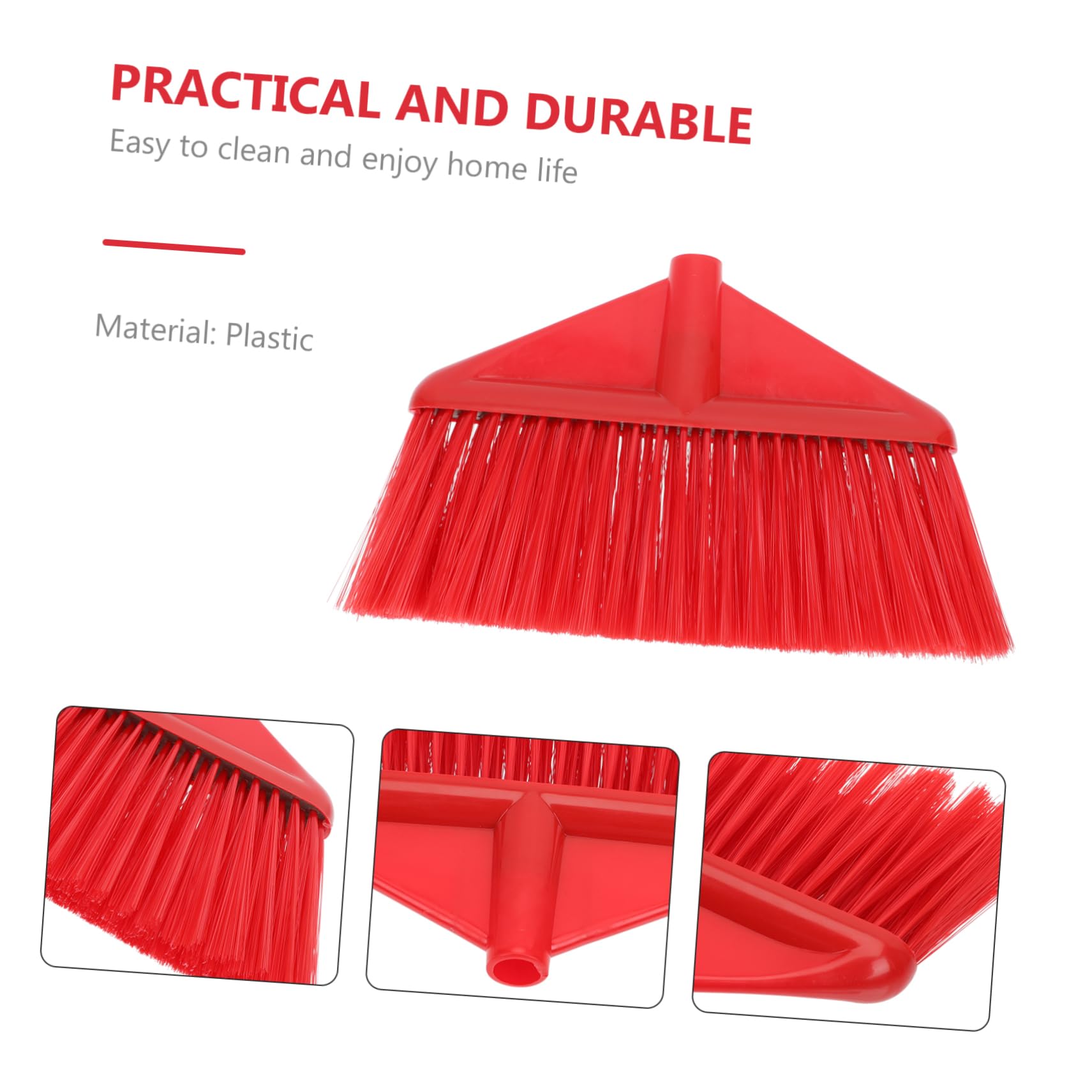 UTHCLO Replacement Broom Head Made of Plastic Kitchen Broom for Easy Cleaning