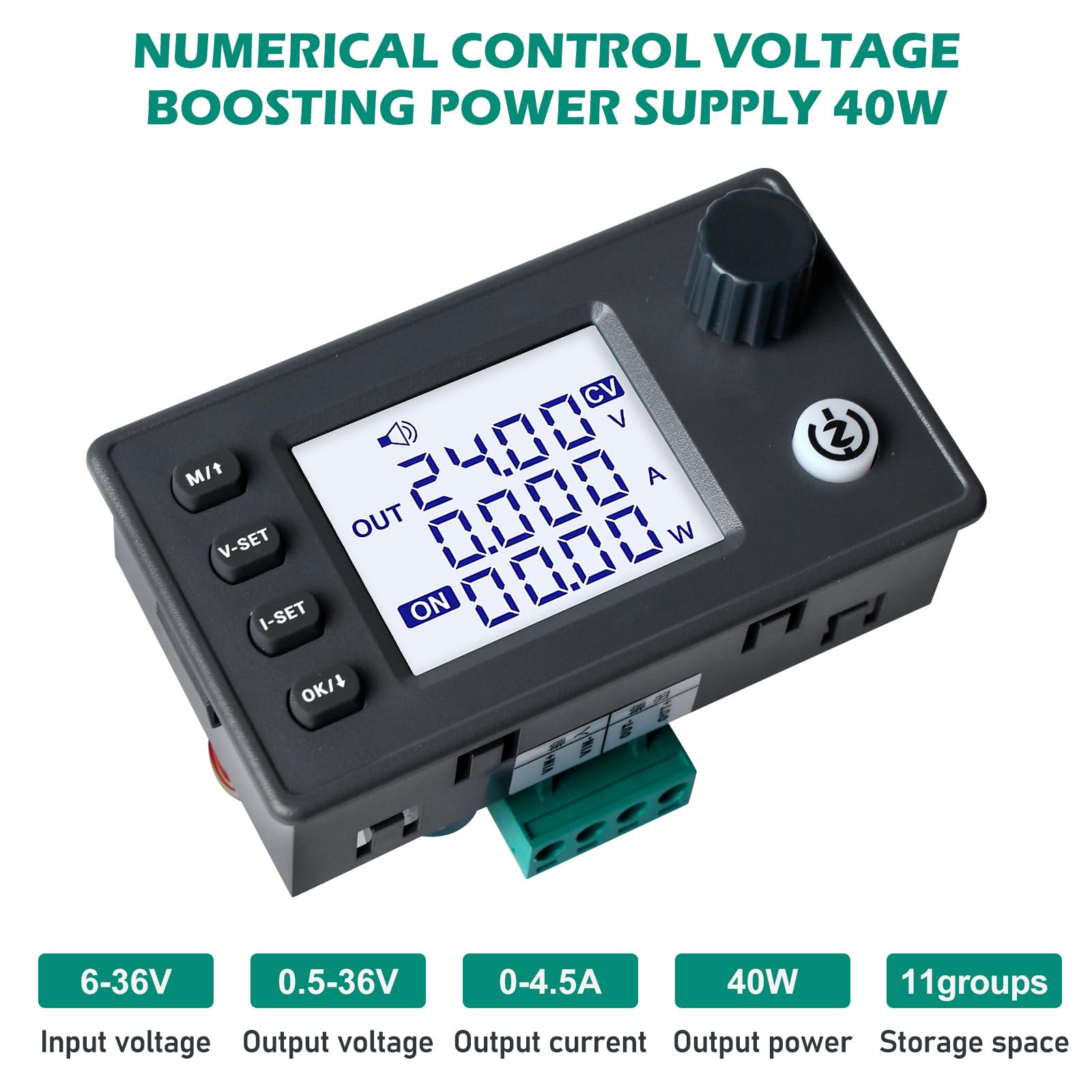 Regolatore DC Boost/Buck 6-36V 40W | Modulo Tensione E Corrente Costante Con Display LCD - Foto 4