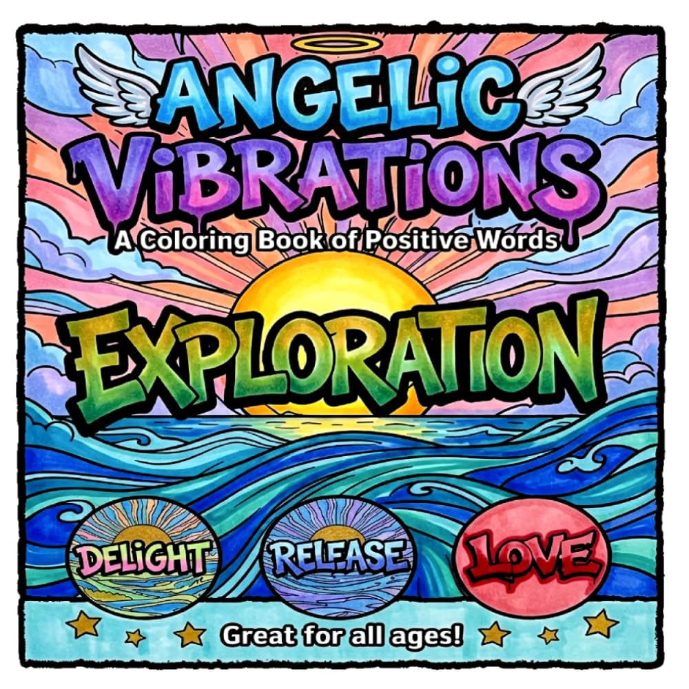 Angelic Vibrations : A Coloring Book of Positive Words