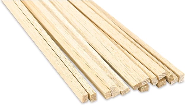 Balsa Wood 1/4 X 3/8 X 36in 8 - 1076 - Quantity is Listed in Parenthesis in Title