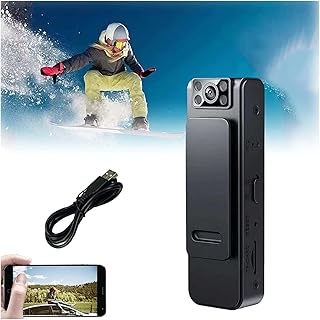 2023 New HD 1080P Noise Reduction Camera, HD 1080P Body Worn Camera, 180° Rotatable Lens, 1080p HD Night Vision Camcorder, Portable Camera, Night Vision Recorder (WiFi Version)