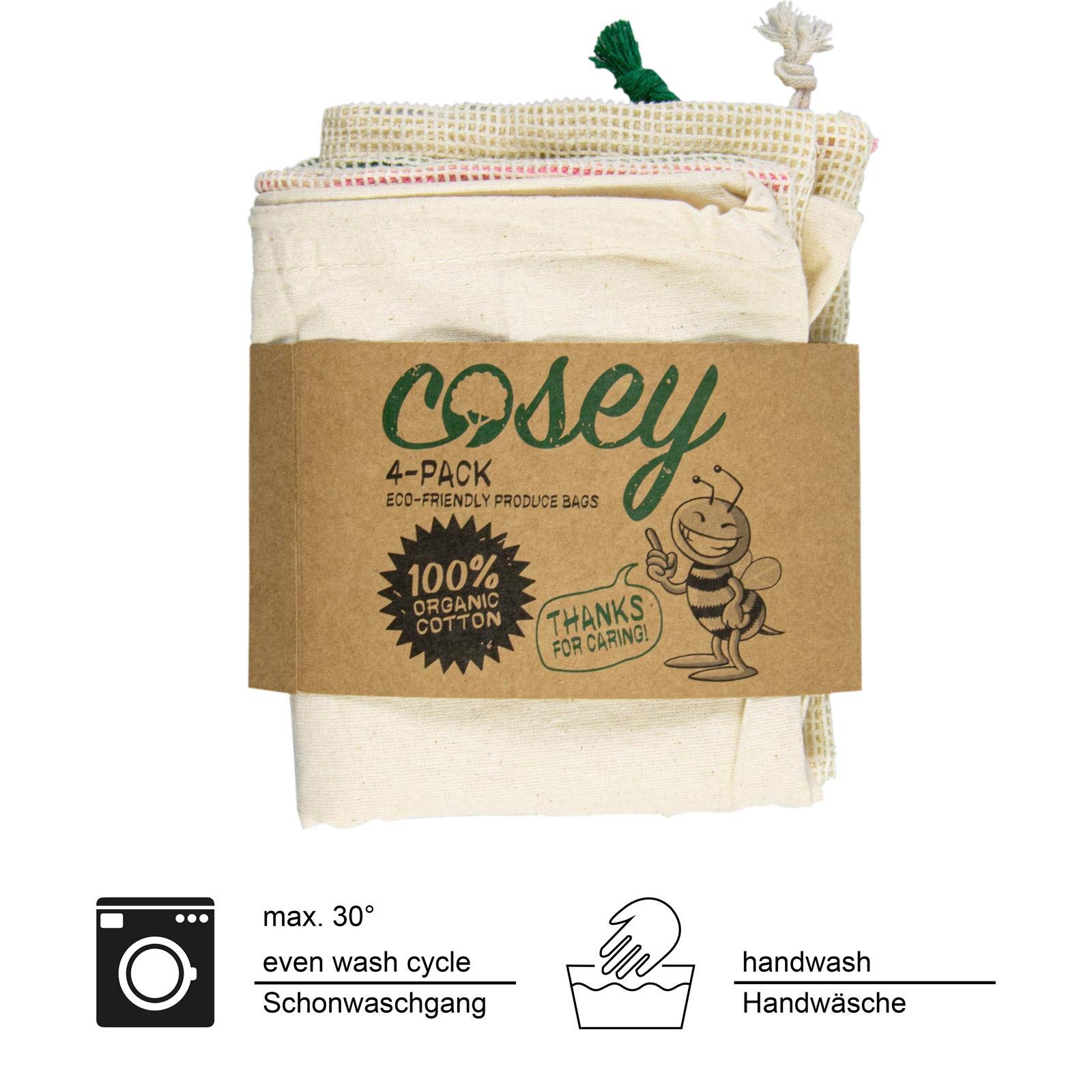 cosey 60016661 worki do owoców i warzyw, bawełna