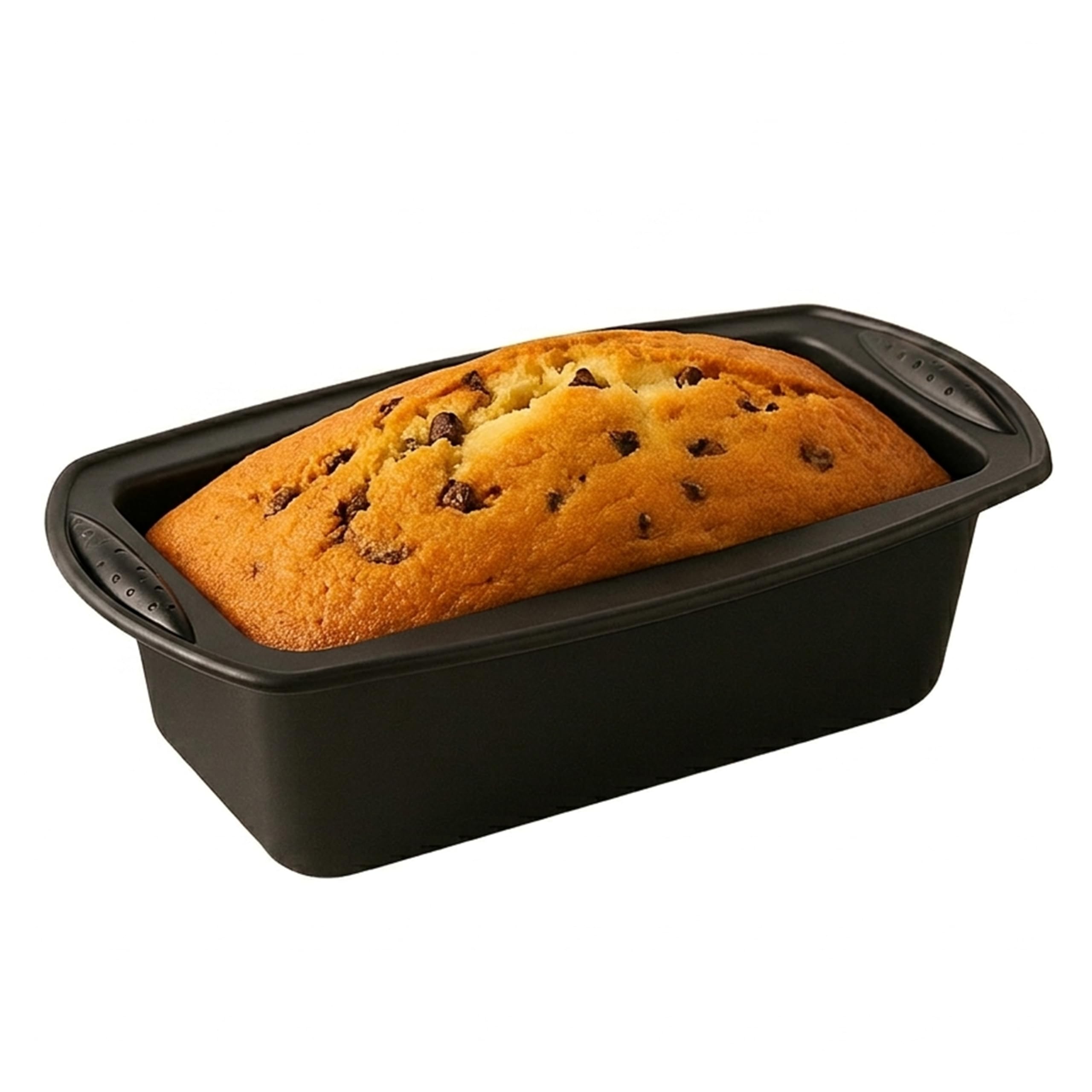 Premier Housewares Black Silicone 2Lb Loaf Tin - Flexible Bread Mould - Dishwasher Safe