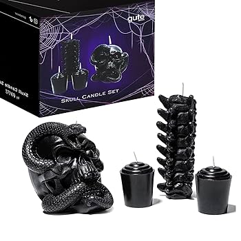 Amazon.co.jp: スカル&スパインキャンドル 4個パック